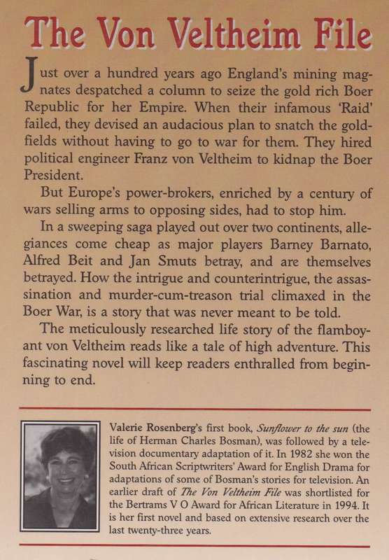 The Von Veltheim File - Rosenburg, Valerie