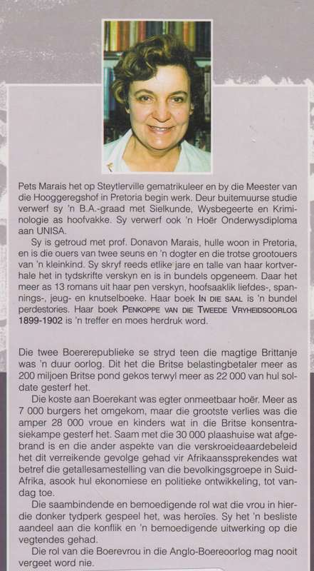 Die Vrou in die Anglo-Boereoorlog 1899-1902 - Marais, Pets