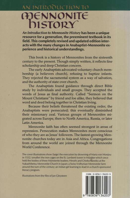 An Introduction to Mennonite History. Third edition SECONDHAND - Dyck, Cornelius J.