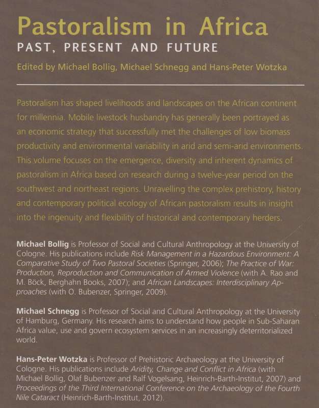 Pastoralism in Africa: Past, Present and Future - Bollig, Michael; Schnegg, Mi