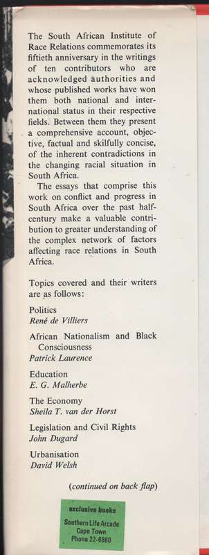 Conflict and Progress: Fifty Years of Race Relations in South Africa - Hellmann, Ellen (editor); Le