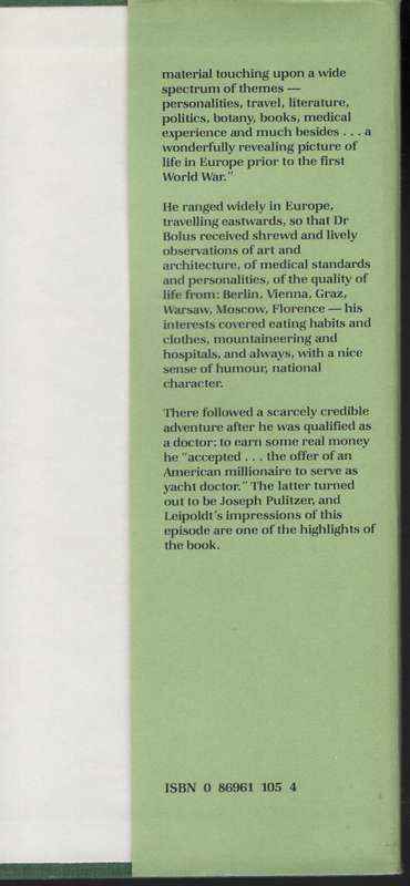 Dear Dr Bolus: Letters from Clanwilliam, London, New York & The Cont - Leipoldt, C. Louis; Sandler,