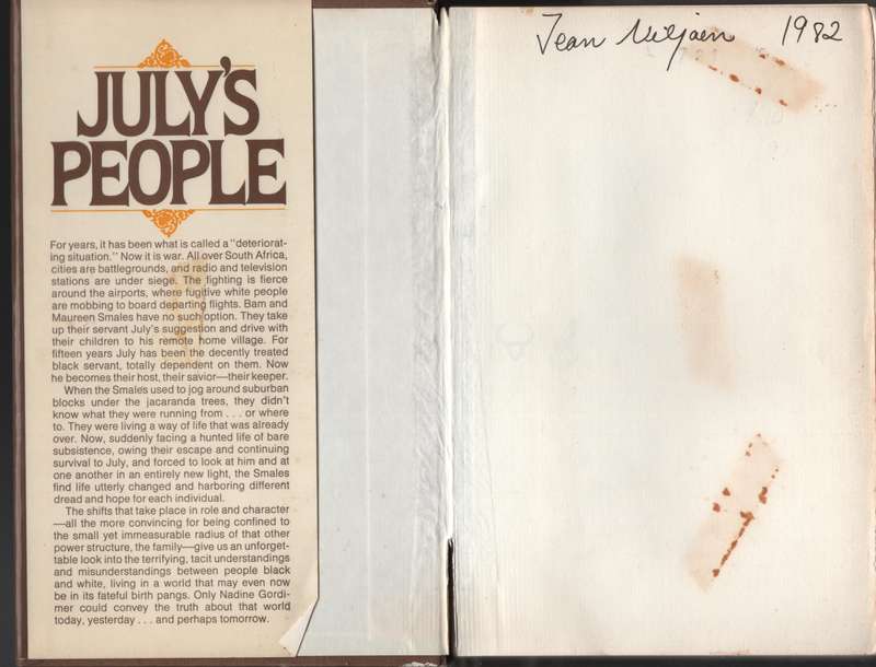 July's People - Gordimer, Nadine