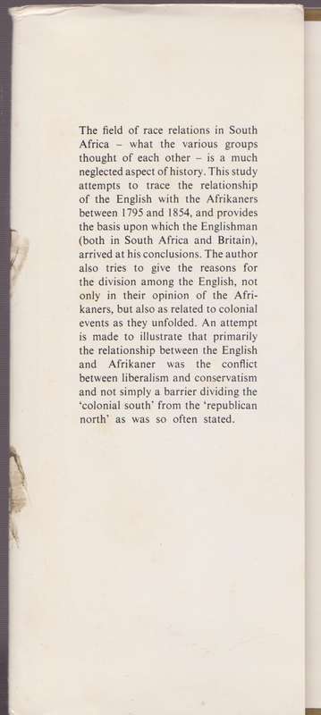 The Afrikaner as Viewed by the English 1795-1854 - Streak, Michael