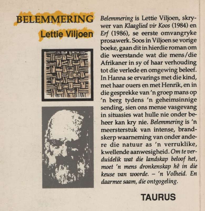 Belemmering - Viljoen, Lettie