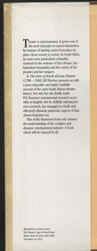 The Story of South African Theatre, 1780-1930 - Fletcher, Jill