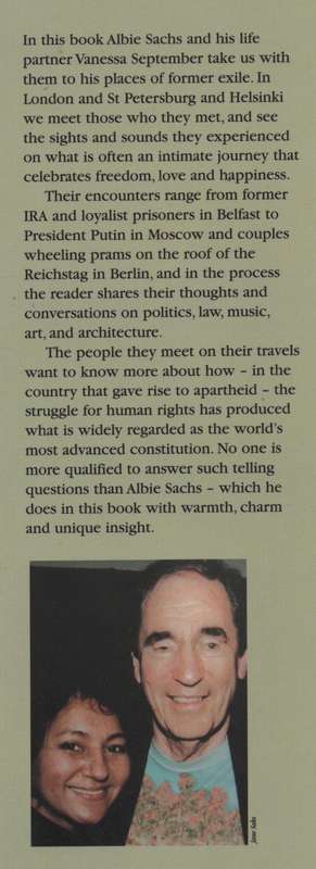 The Free Diary of Albie Sachs - Sachs, Albie