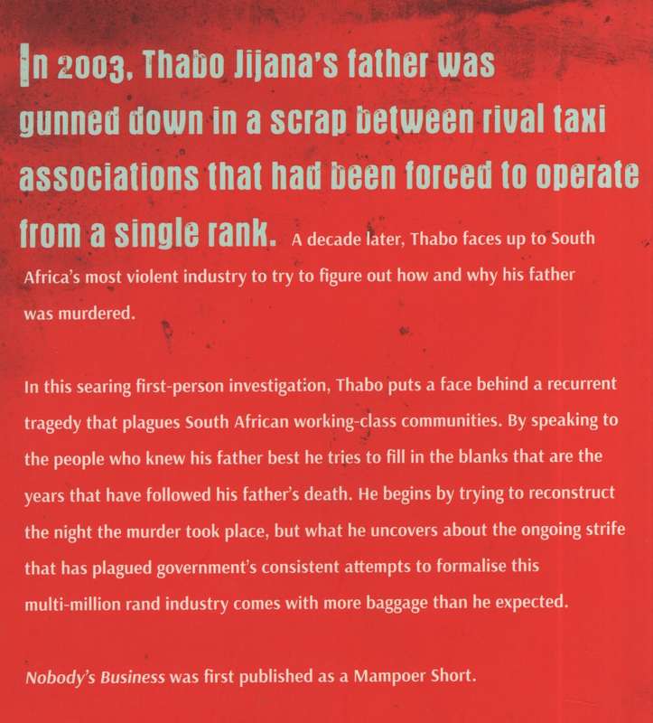 Nobody's Business - Jijana, Thabo