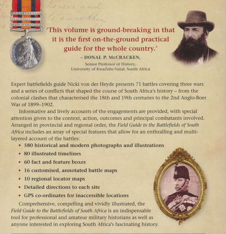 Field Guide to the Battlefields of South Africa - Von der Heyde, Nicki