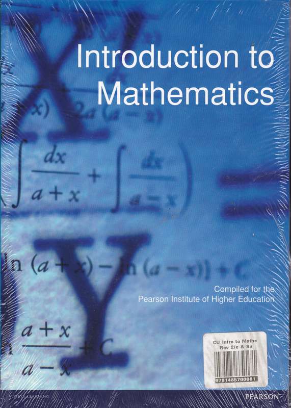 INTRO TO MATH 2 VOL SET - PEARSON
