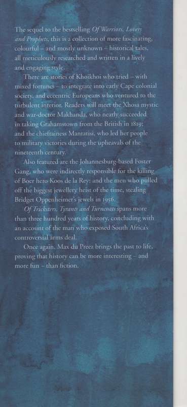 Of Tricksters, Tyrants and Turncoats: More Unusual Stories from Sout - Du Preez, Max
