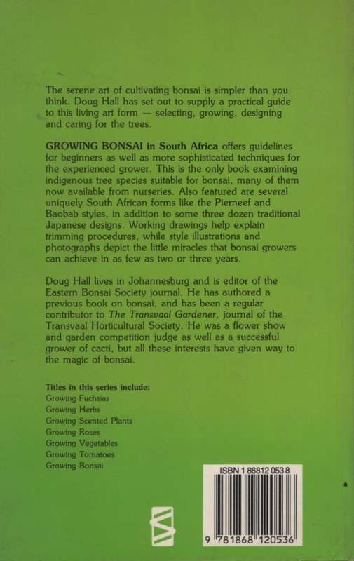 Growing Bonsai in South Africa SECONDHAND - Doug Hall