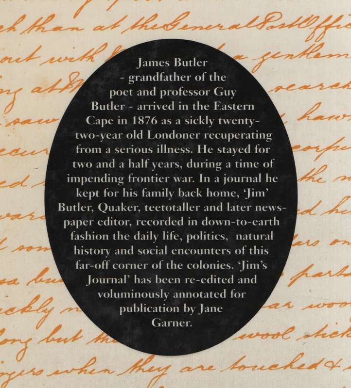 Jim's Journal: The Diary of James Butler - Gardner, Jane (ed)