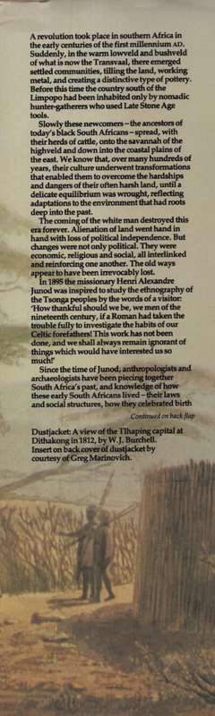 The Roots of Black South Africa - Hammond-Tooke, David