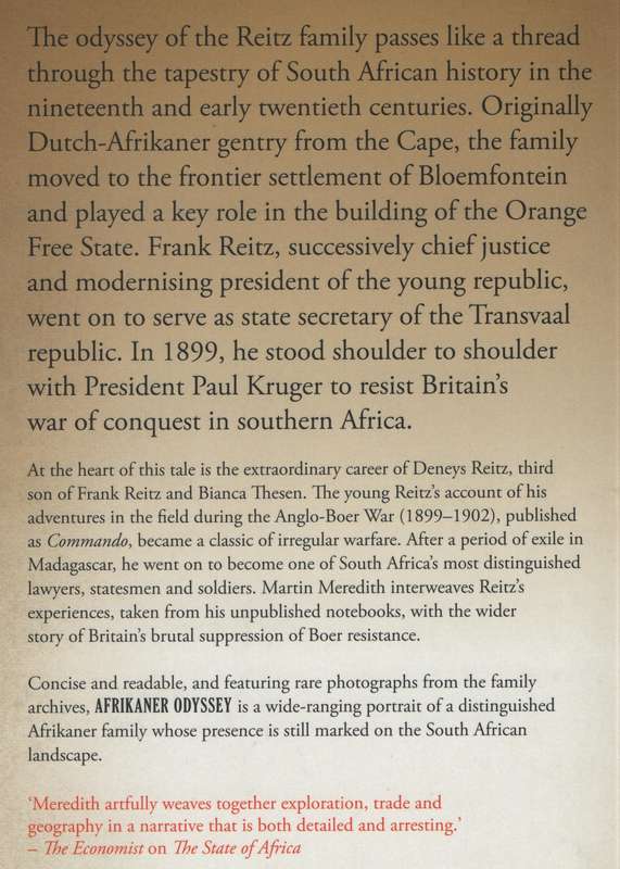 Afrikaner Odyssey: The Life and Times of the Reitz Family - Meredith, Martin