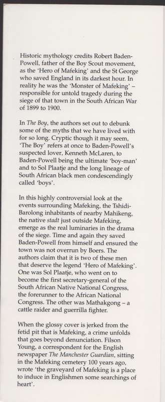 The Boy: Baden-Powell and the Siege of Mafeking - Hopkins, Pat; Dugmore, Heath
