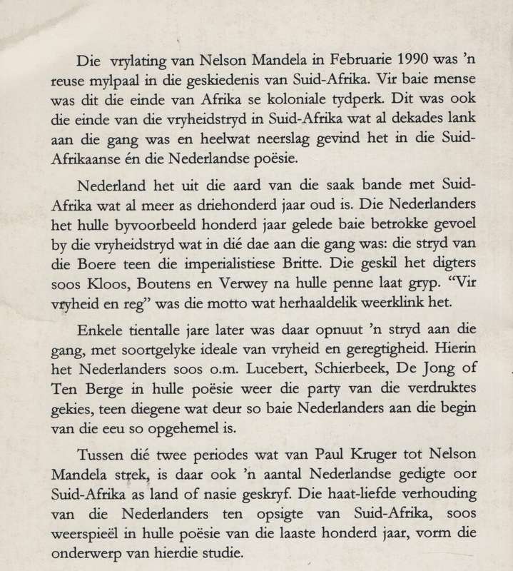 Vir Vryheid en Reg: Suid-Afrika in die spieÃ«l van die Nederlandse p - Jonckheere, W. F.