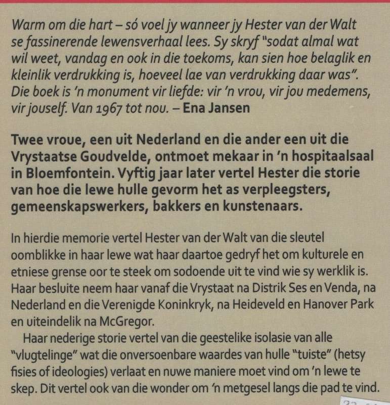 SÃª My, is Julle Twee Susters? - Van der Walt, Hester
