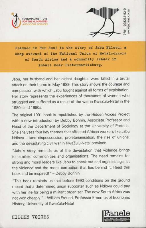 Flashes in Her Soul: The Life of Jabu Ndlovu - Fairbairn, Jean