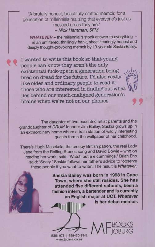 Whatever: A 21st-century Memoir - Bailey, Saskia