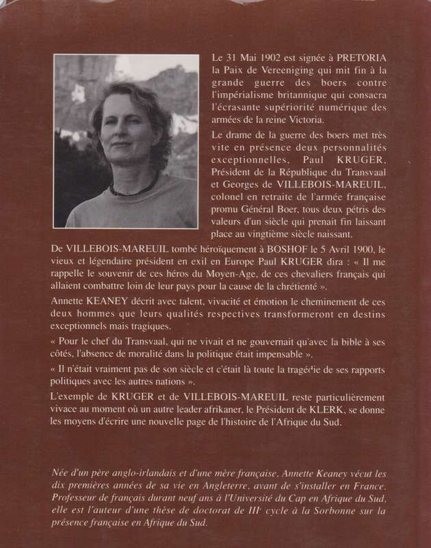 Le Lion et le Sanglier. Deux hÃ©ros de la guerre des Boers: Paul Kru - Keaney, Annette