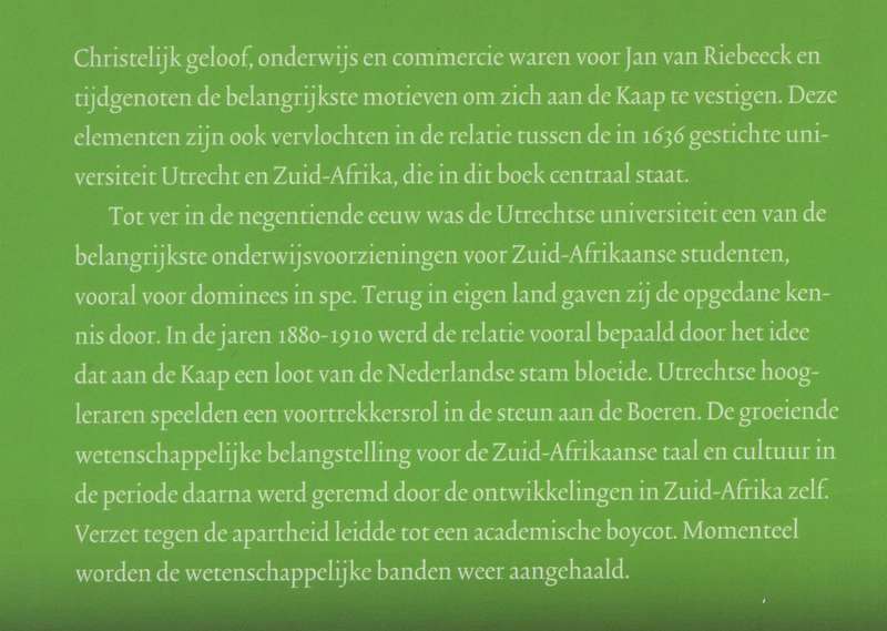 Sol Iustitiae en de Kaap: Een geschiedenis van de banden van de Utre - Van Rinsum, Henk J.