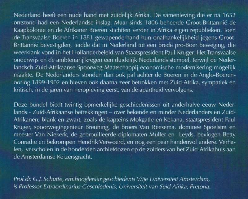 Op de Zolders van de Keizersgracht: Nederlands - Zuid-Afrikaanse Ges - Schutte, G. J.