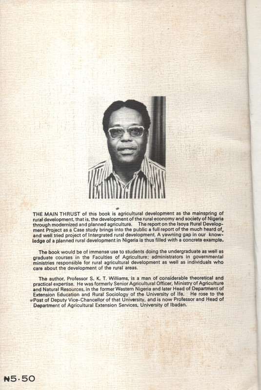 Rural Development in Nigeria - Williams, S. K. T.