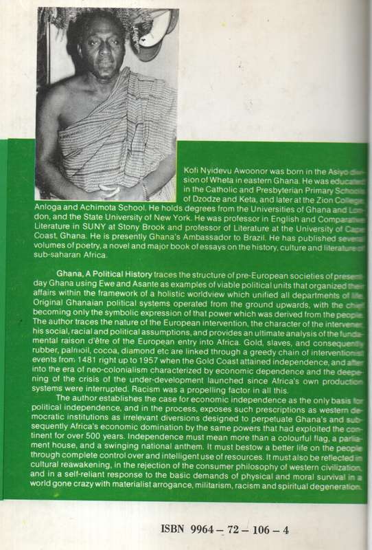 GHANA POL HIST FORM PRE EURO - AWOONOR,KN