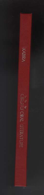 Gikuyu Oral Literature - Kariba, W. M.; Mutahi, K.