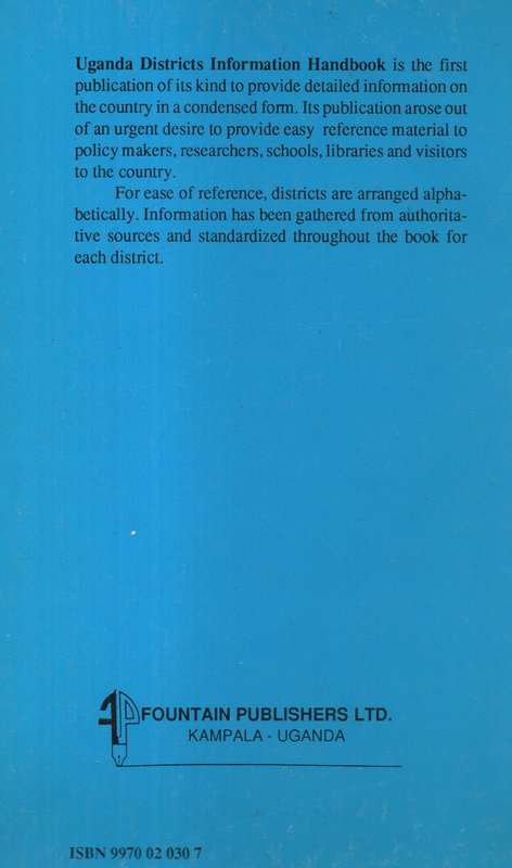 UGANDA DISTRICTS INFO HANDBOOK - RWABWOGO,MO