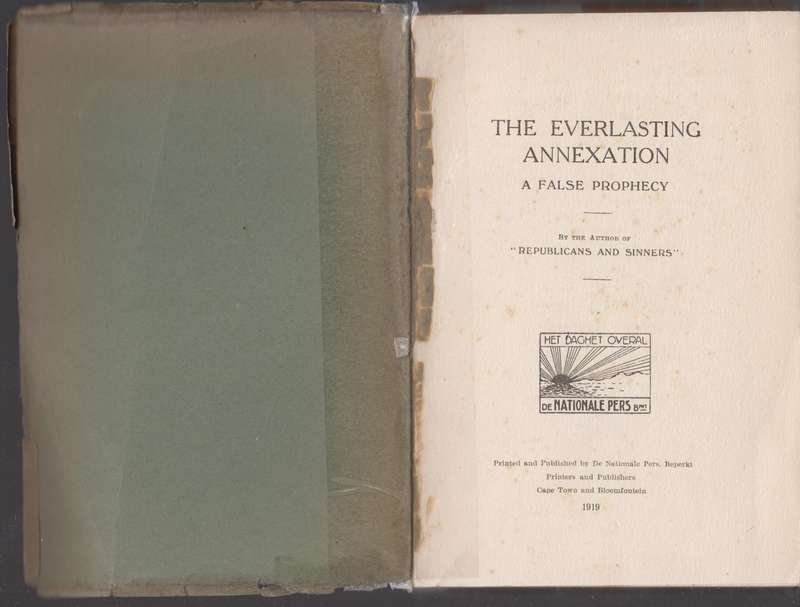The Everlasting Annexation - Langenhoven, C. J.