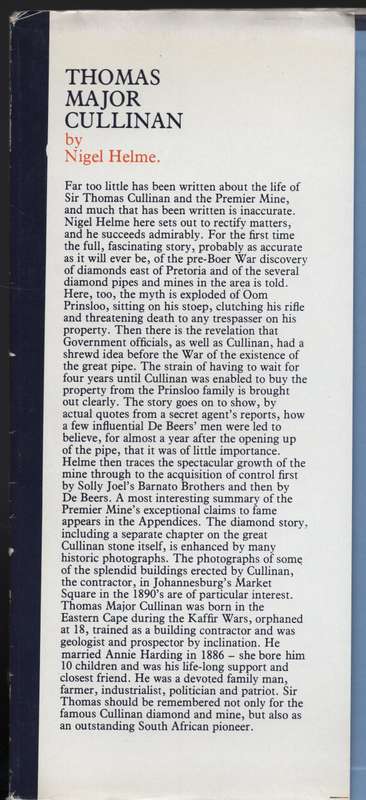 Thomas Major Cullinan - Helme, Nigel