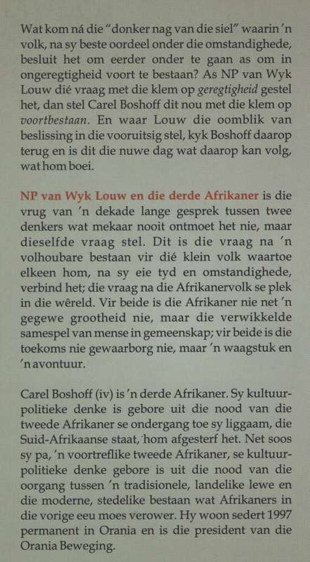 NP van Wyk Louw en die Derde Afrikaner - Boshoff, Carel
