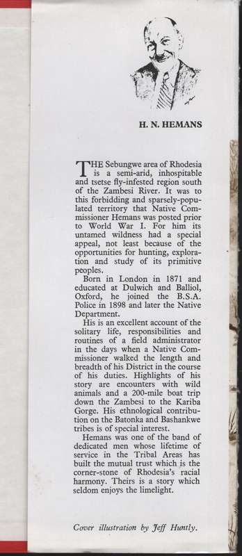 The Log of a Native Comissioner: A Record of Work and Sport in South - Hemans, H. N.