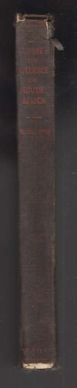 Europe: Its Influence on South Africa. Junior Certificate History co - Girdlestone, H. C.