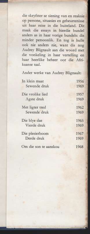 Die Verlange Loop Ver - Blignault, Audrey