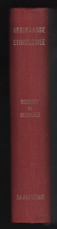 Afrikaanse EtimologieÃ« - Boshoff, S. P. E.; Nienaber,