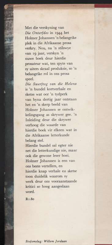 Die Swerftog van die Helena - Johanssen, Holmer