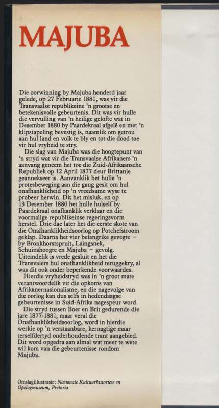Majuba: Die Onafhanklikheidsoorlog van die Transvaalse Afrikaners, 1 - Van Zyl, M. C.