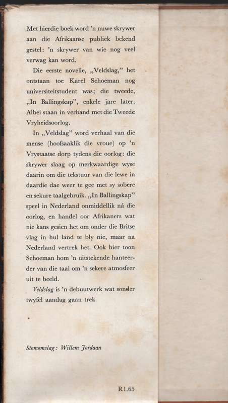 Veldslag - Schoeman, Karel