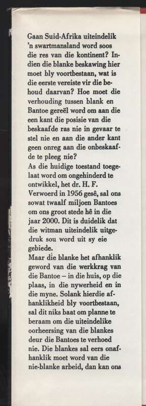 n Swart Suid-Afrika - Scholtz, G. D.