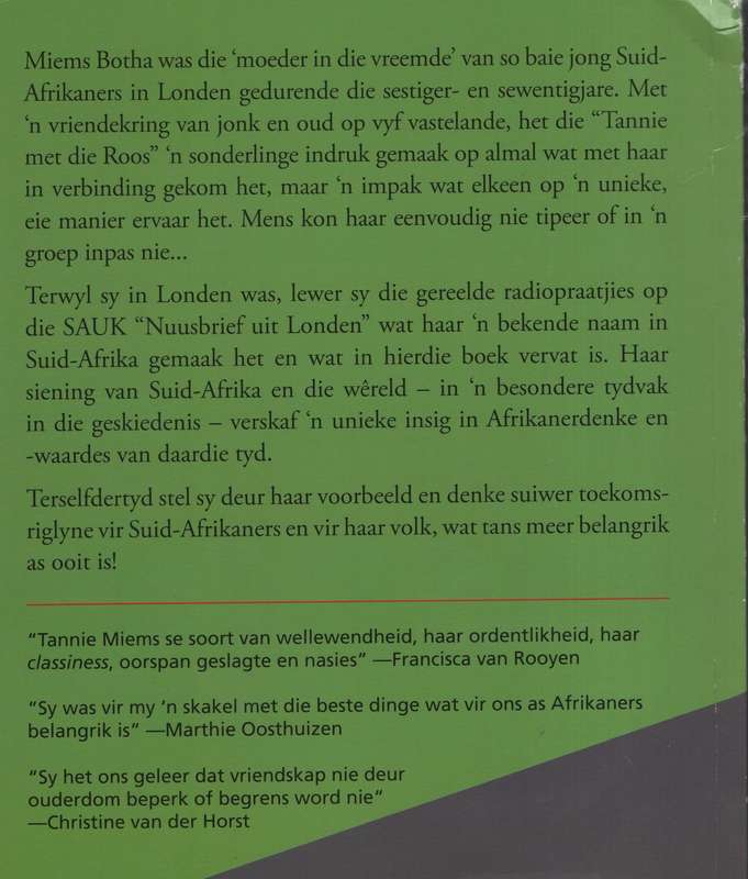 Nuusbriewe Uit Londen - Botha, Miems