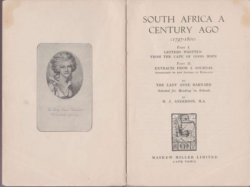 Letters and Journal (1797-1801) - Barnard, Lady Anne