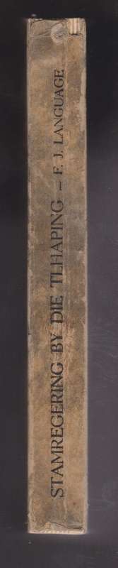 Stamregering by die Tlhaping - Language, F. J.