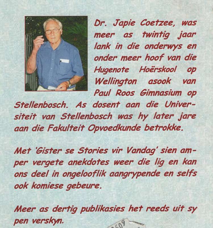 Gister se Stories vir Vandag - Coetzee, Japie