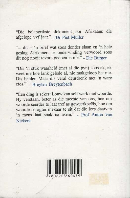 Ope Brief aan Willem de Klerk - Louw, Chris