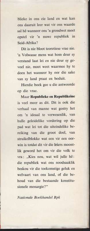 Republieke en Republikeine - Van Schoor, M. C. E.; Van Ro