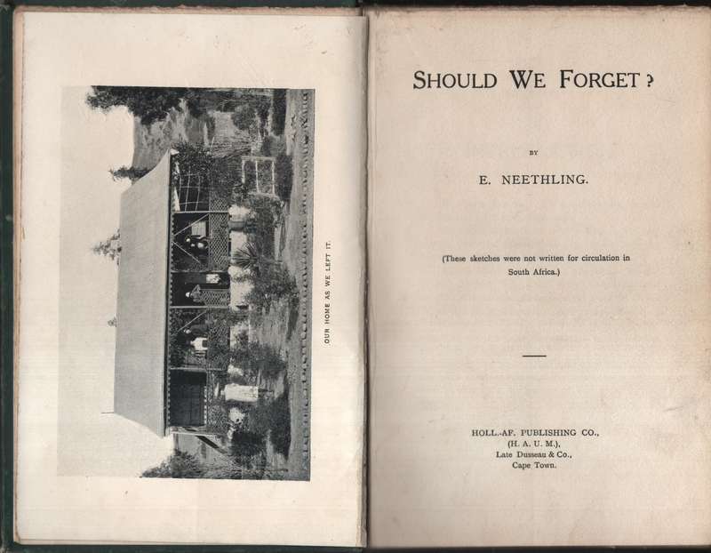 Should We Forget? - Neethling, E.