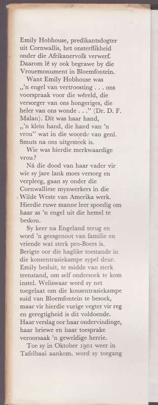 Heldin Uit die Vreemde: Die Verhaal van Emily Hobhouse - Van Reenen, Rykie